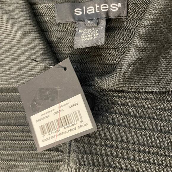 Men’s Dark Grey Long Sleeve Polo Large Classic shirt Dark Academia - Picture 3 of 7